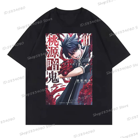 Tougen Anki Shiki Ichinose Black T-Shirts