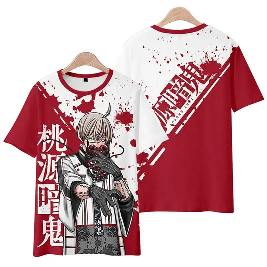 Tougen Anki Jin Kougasaki Oni Student Blood Chainsaw T‑Shirt